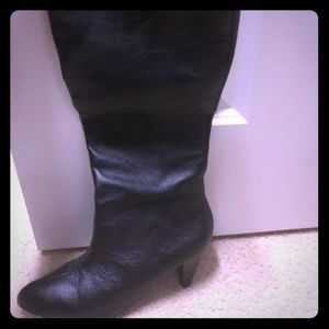 Banana Republic black leather boots